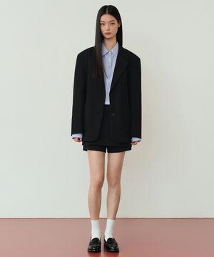 [한소희 PICK] 우먼즈 레이어드 미니 스코츠 [블랙]