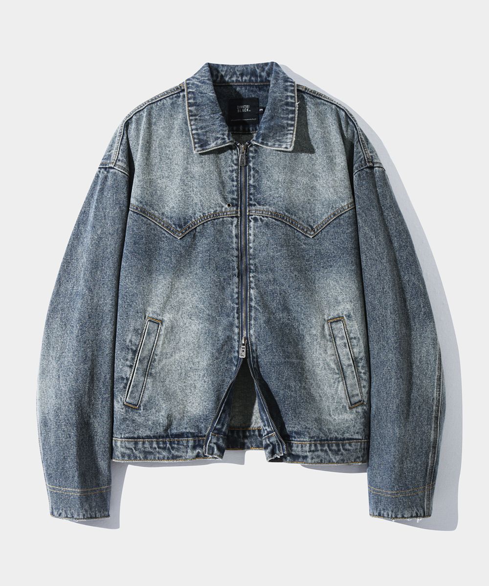 MUSINSA公式 | DIMITRI BLACK 2WAY WESTERN DENIM JACKET_DUST