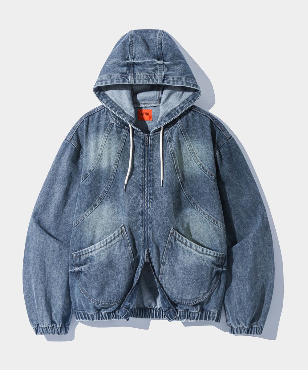 ★DIMITRI BLACK★ VLAD Washed Slash Denim Hooded Jacket Dust MUSINSA | DIMITRI BLACK VLAD Washed Slash Denim Hooded