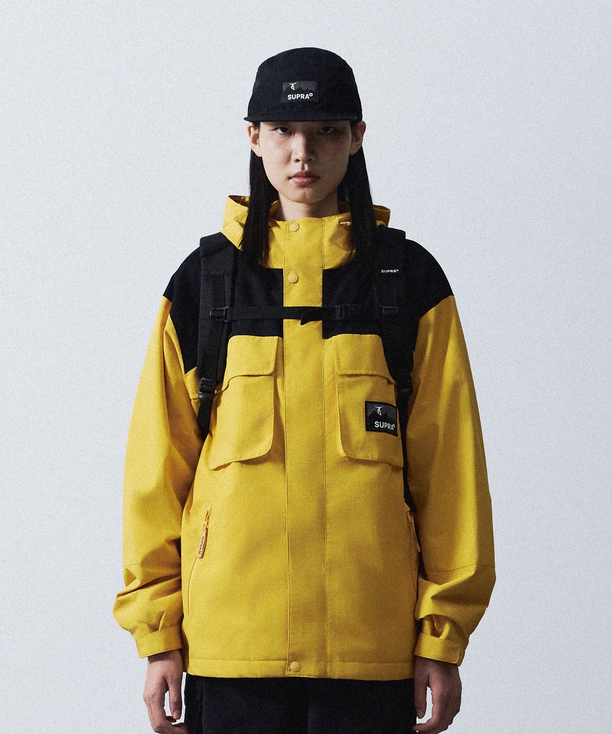 수프라(SUPRA) 투 포켓 배색 바람막이(YELLOW)