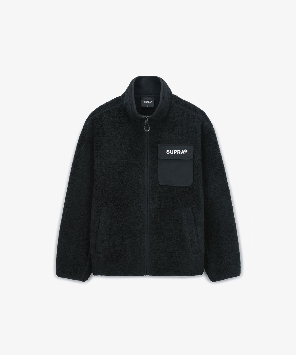 수프라(SUPRA) 우븐 포켓 플리스자켓(BLACK)