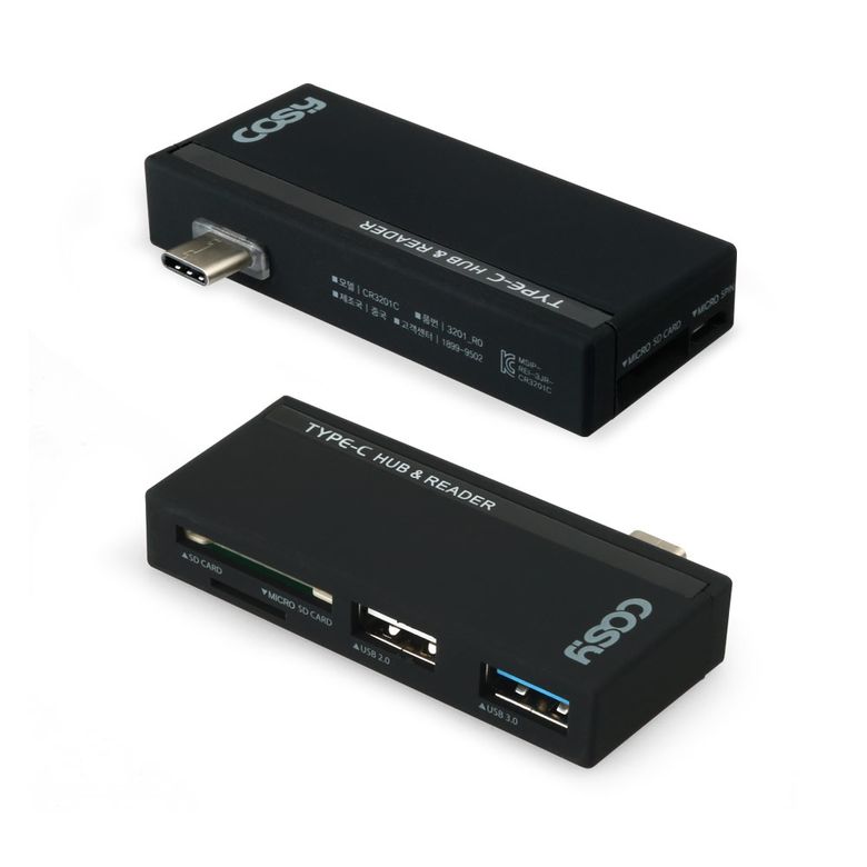 타입C OTG 카드리더 콤보 (USB3.0+2.0) CR3201C