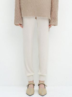BANDING LEGGINGS PANTS / IVORY