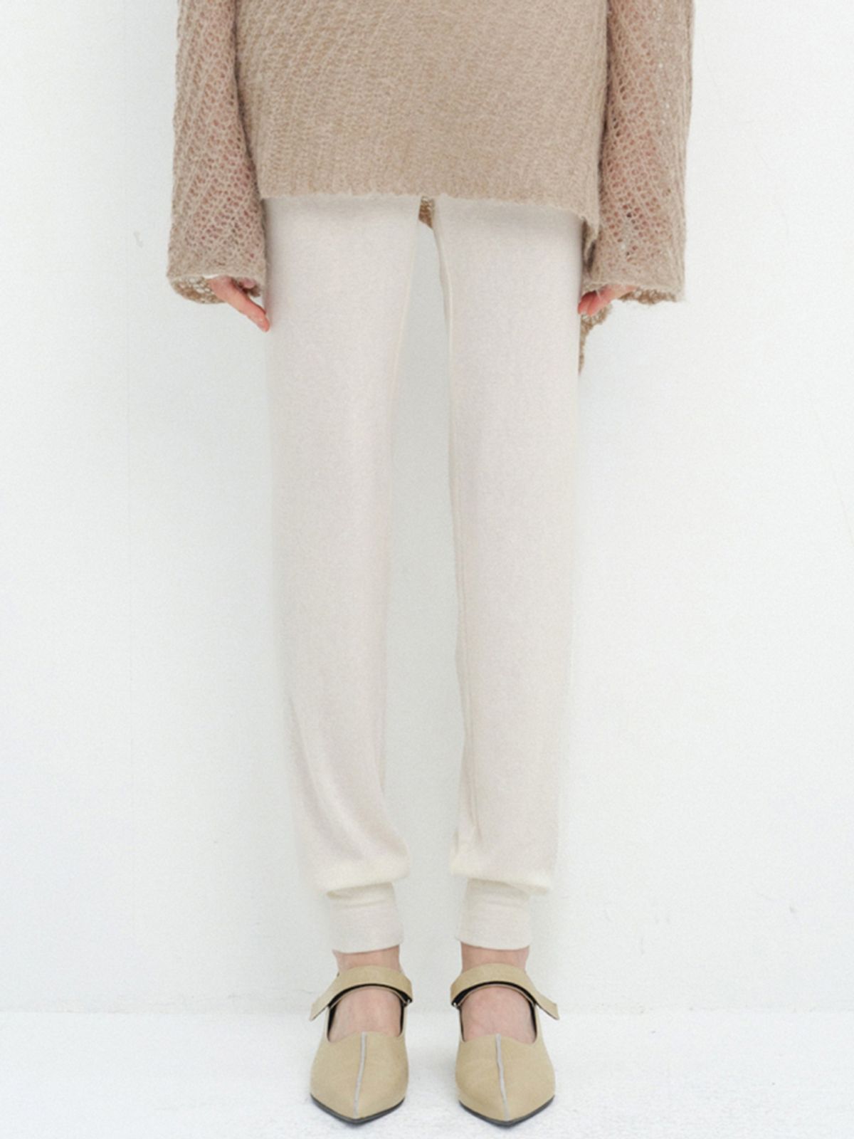 세릭(CERRIC) BANDING LEGGINGS PANTS / IVORY
