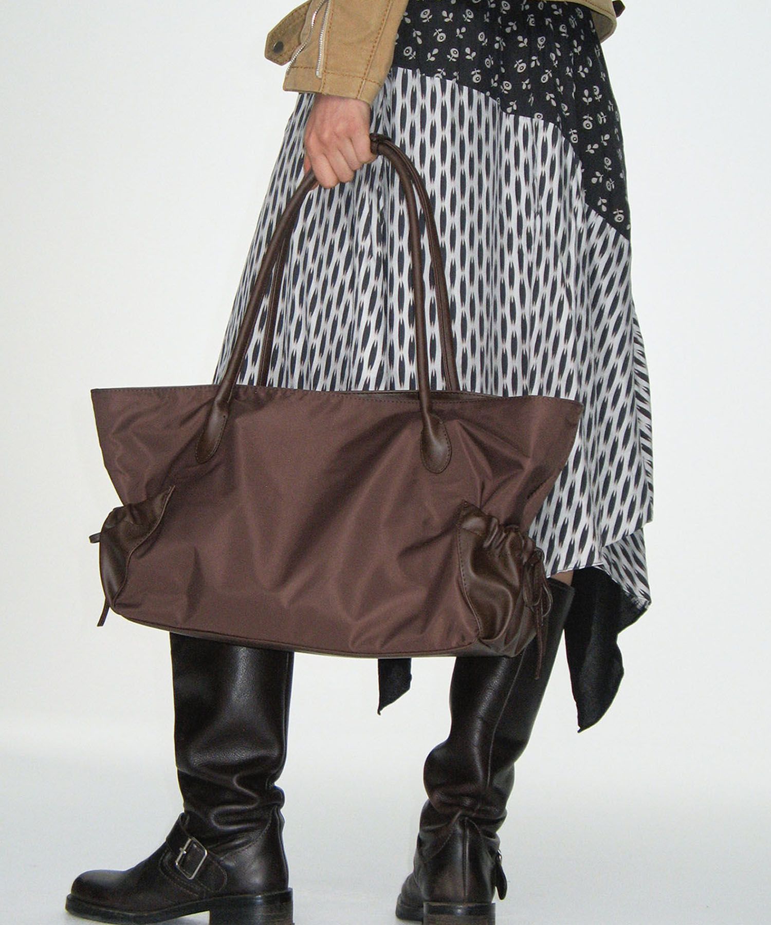 ★YEOMIM★ pocket boat bag nylon brown yeo-288 ☆YEOMIM☆ pocket boat bag nylon brown yeo-288 Pocket boat