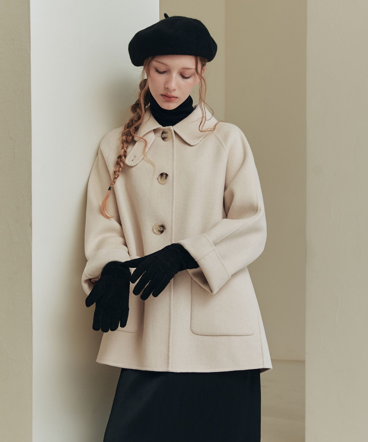 MUSINSA公式 | ZERO STREET [6 Colors] Handmade A-Line Wool Half Coat