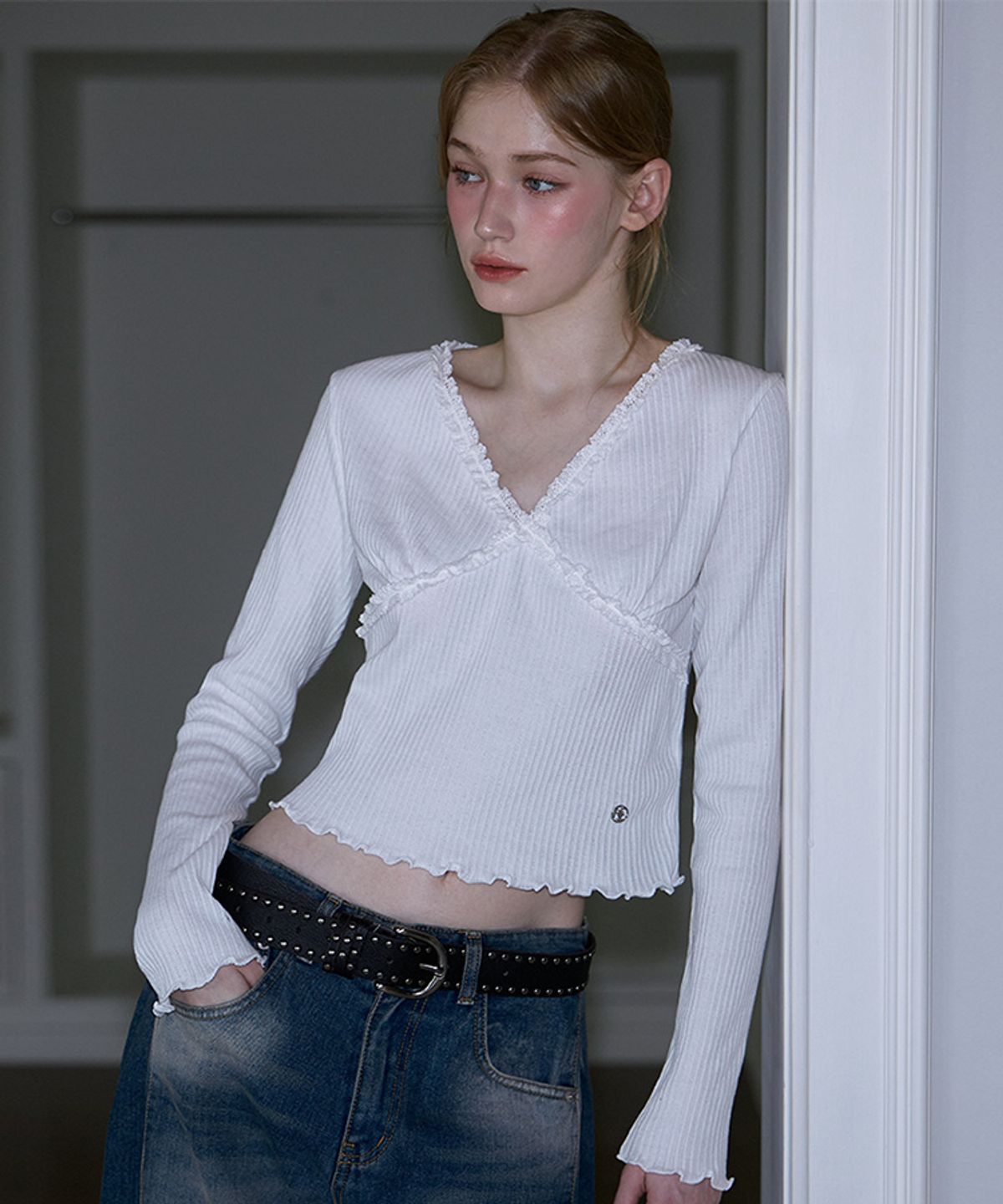 로제프란츠(ROSEFRANTZ) Cross Lace Long Sleeve [White]