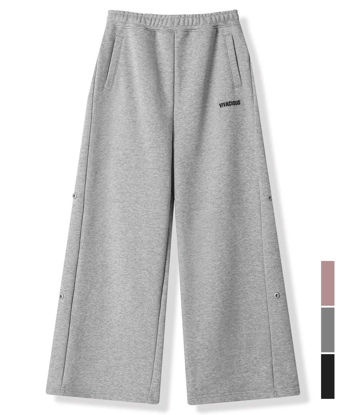 비바셔스(VIVACIOUS) Snap Wide Pants - 3COL