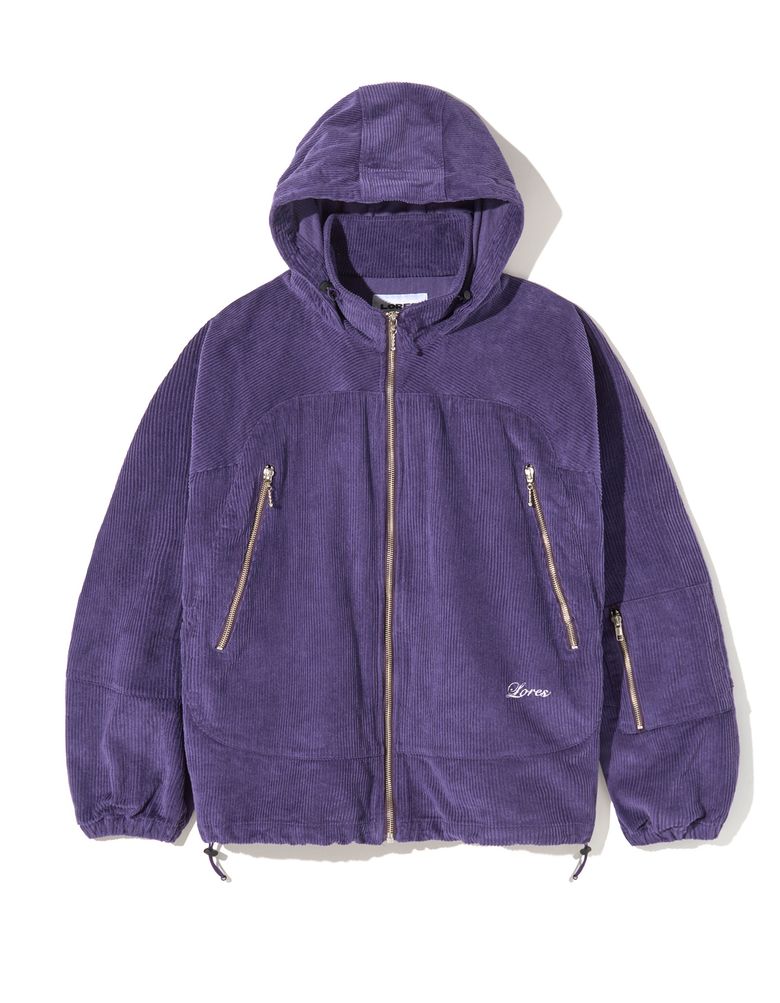 Script Corduroy PCU Jacket - Purple