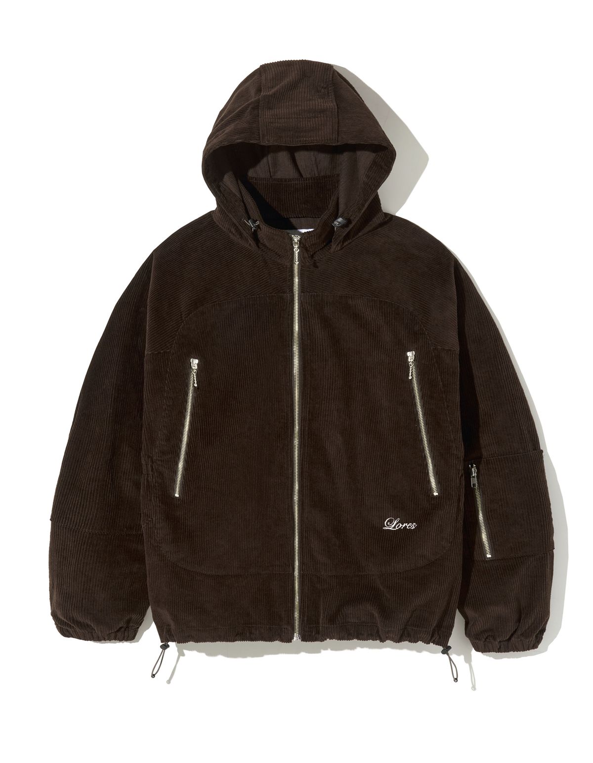로어즈(LORES) Script Corduroy PCU Jacket - Brown