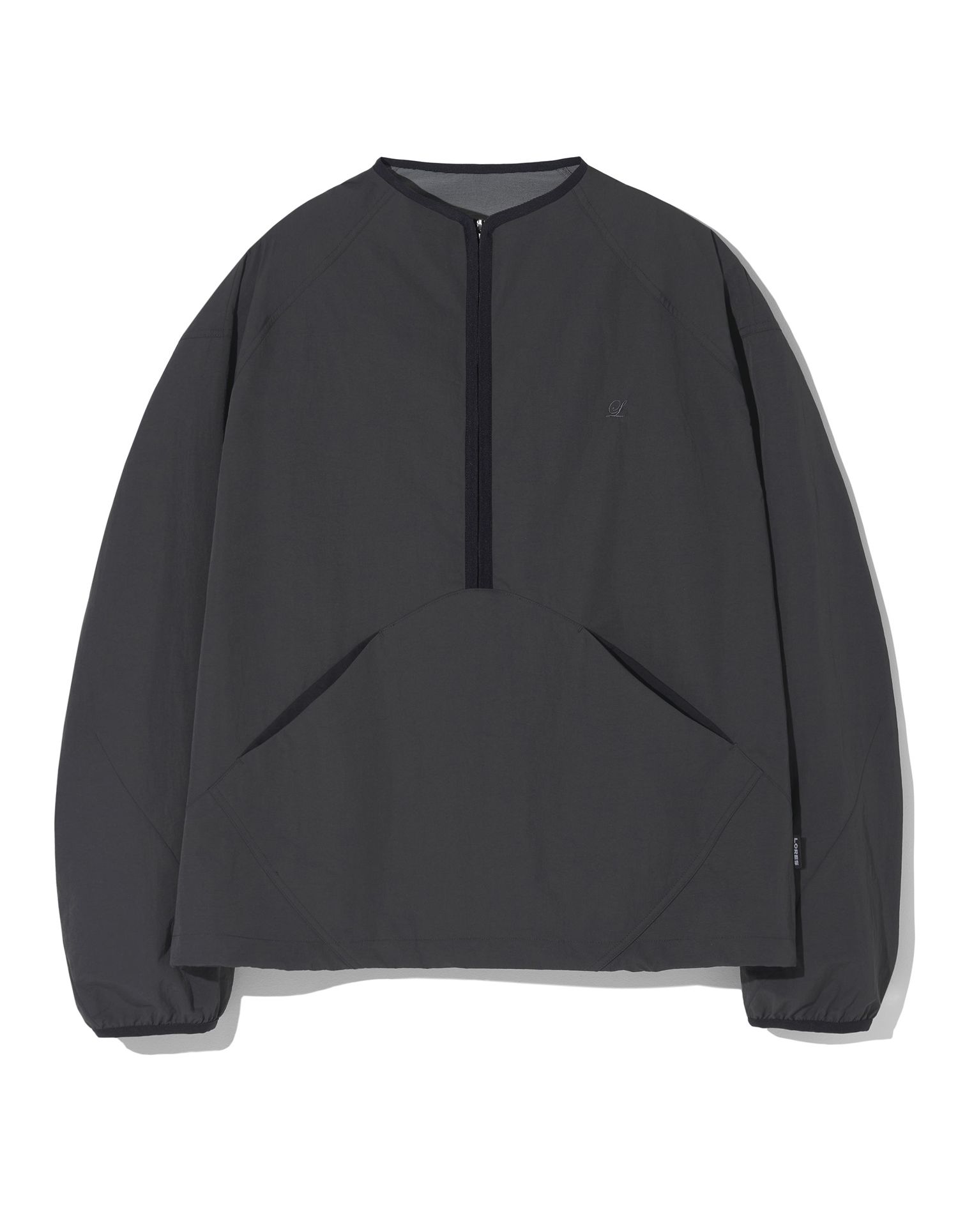 MUSINSA公式 | LORES Nylon Half-Zip Pullover - Charcoal