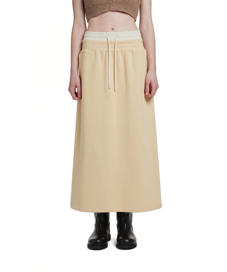 Double Waist Lounge Skirt_Yellow