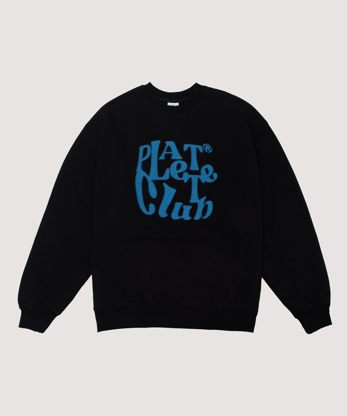 보나츠 팔레트(BONATSPALETTE) BP 팔레트 클럽 오버핏 맨투맨_BLACK