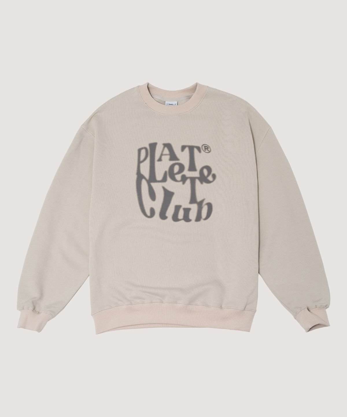 보나츠 팔레트(BONATSPALETTE) BP 팔레트 클럽 오버핏 맨투맨_SAND BEIGE