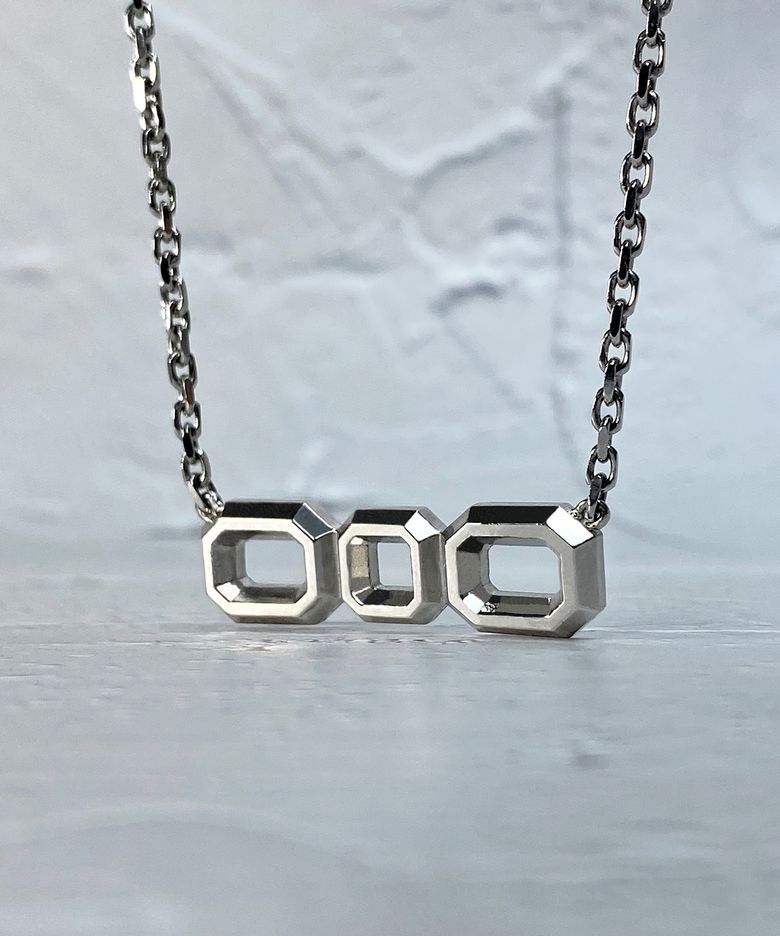 Interlocking Triple Octagon Necklace