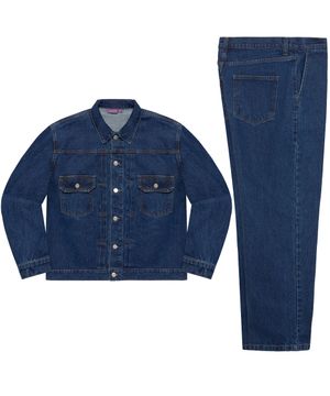 [SET] 카우보이 워시드 데님 셋업 - 인디고