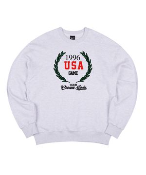 월계관 유에스에이 게임 라이트그레이 블랙 맨투맨