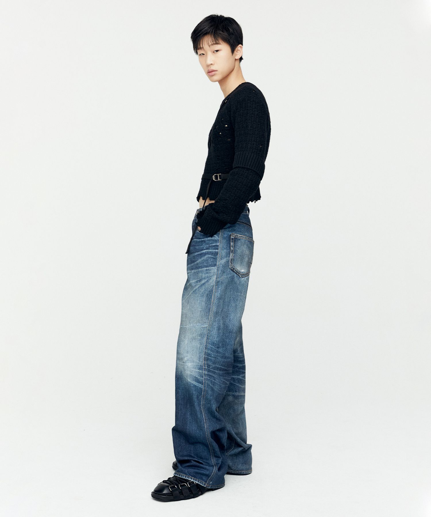 [Andersson Bell]★(Unisex) TROMPE L'OEIL PRINTED DENIM PANTS MUSINSA | ANDERSSON BELL Unisex Trompe L'Oeil Printed Denim