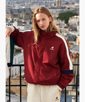 유니 네오 선데이 듀스 오버 자켓 - 레드 (QP323TJK91)