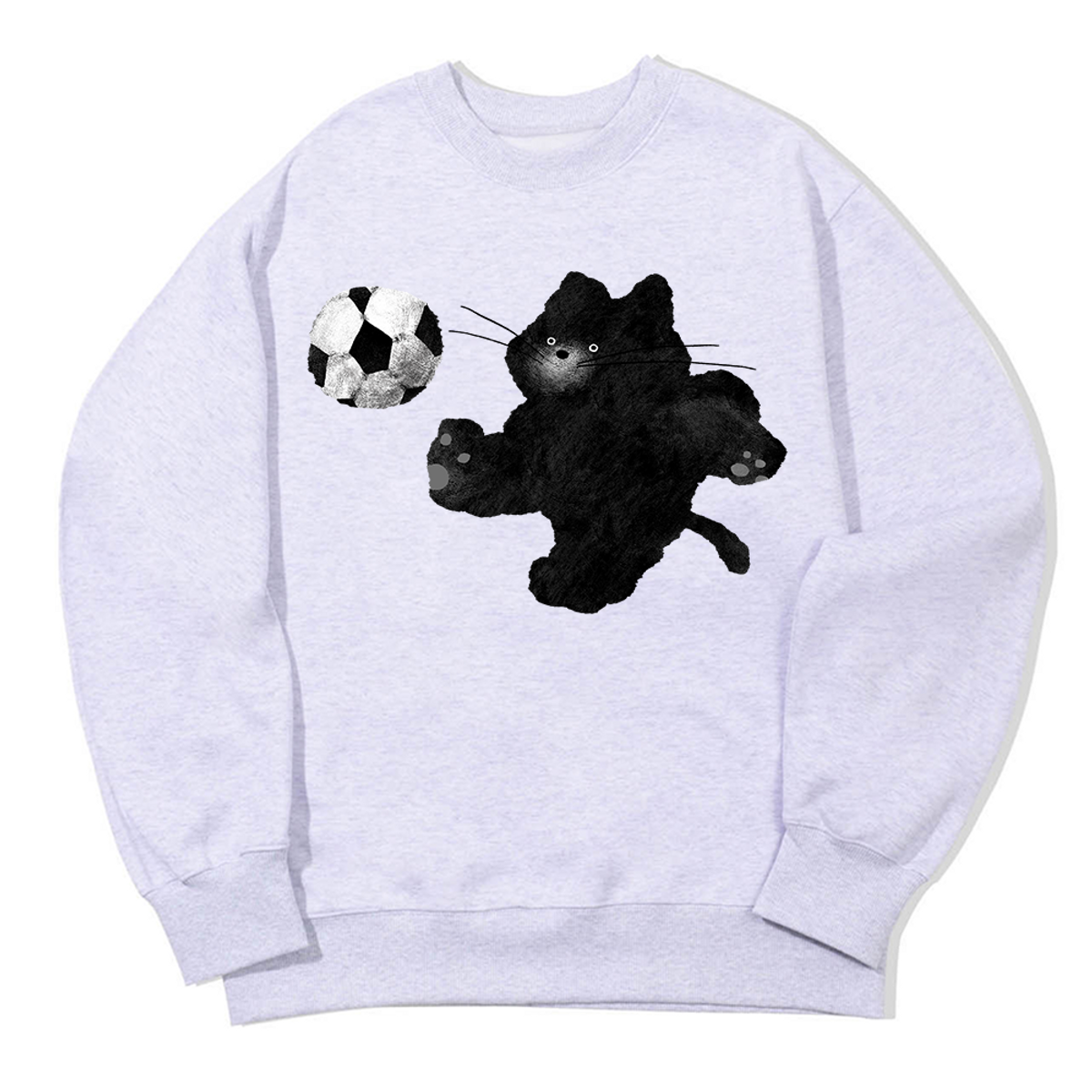 어썸어스(AWESOMEUS) SOCCER PLAYER CAT SWEAT SHIRTS_3 COLOR