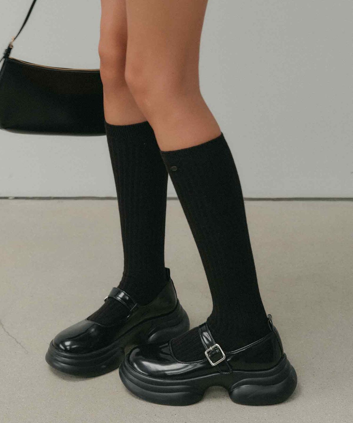 룩캐스트(LOOKAST) 클라라 플랫폼 메리제인슈즈_블랙 / CLARA PLATFORM MARYJANE SHOES_BLACK