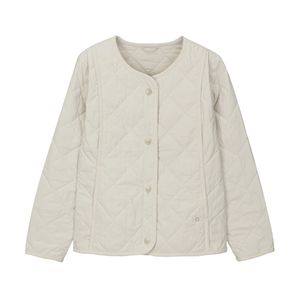 W 코지 퀼팅 패딩 가디건 Light Beige