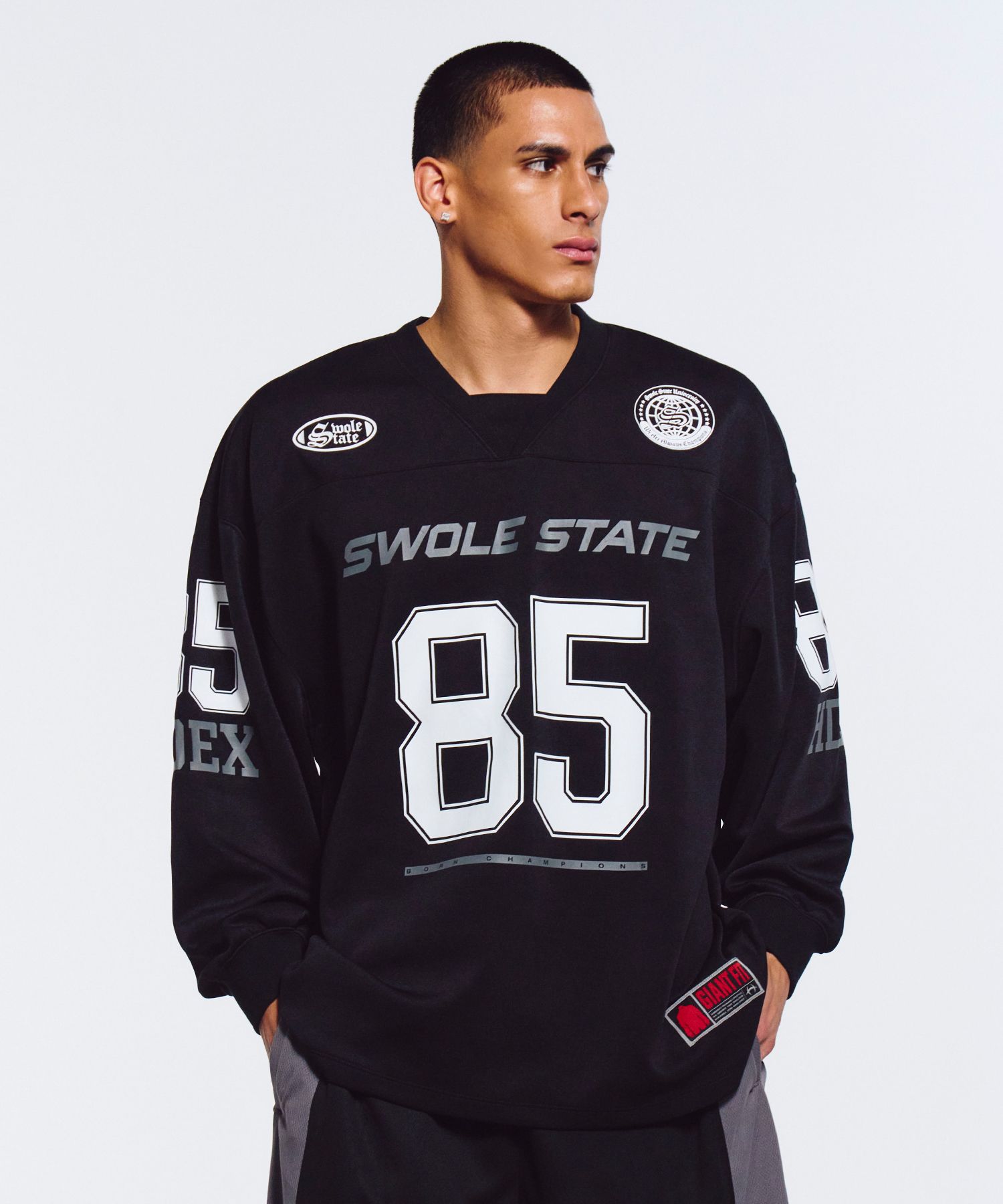 MUSINSA | HDEX Giant Fit Rugby Jersey Long Sleeve