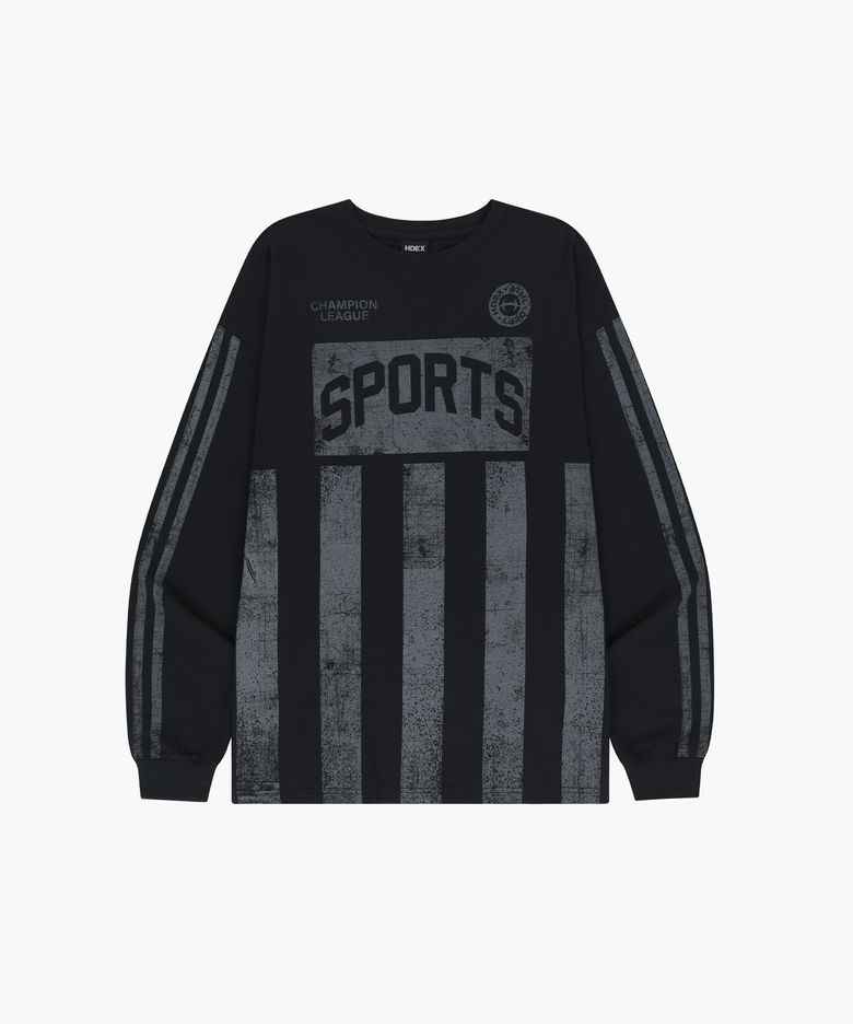 스포츠 크랙 롱 슬리브 (Black)