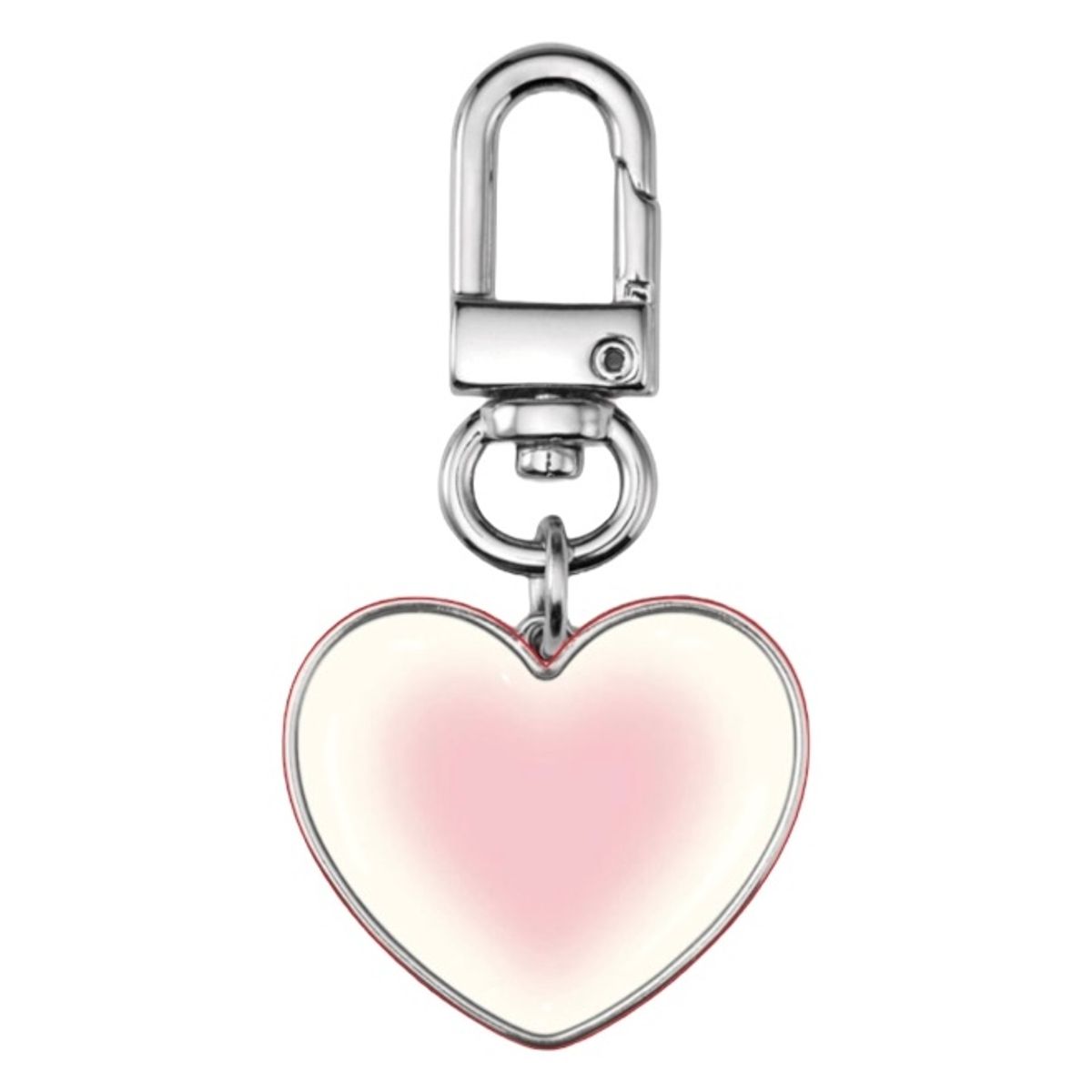 디어마이뮤즈(DEARMYMUSE) heart blusher sliver epoxy heart keyring 에폭시 실버 미니 하트 키링