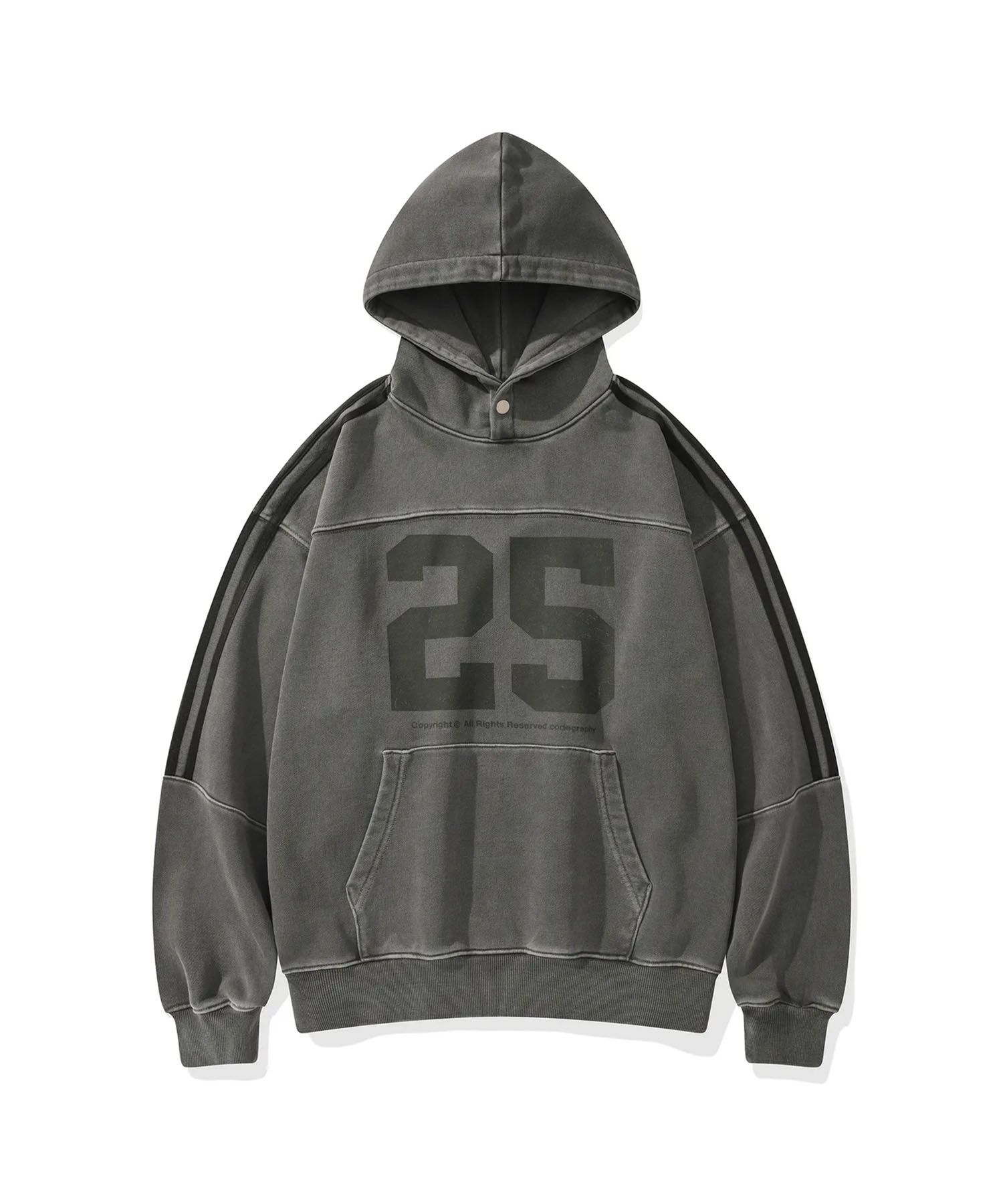 MUSINSA | Codegraphy 25 Cut Track Hoodie_Charcoal