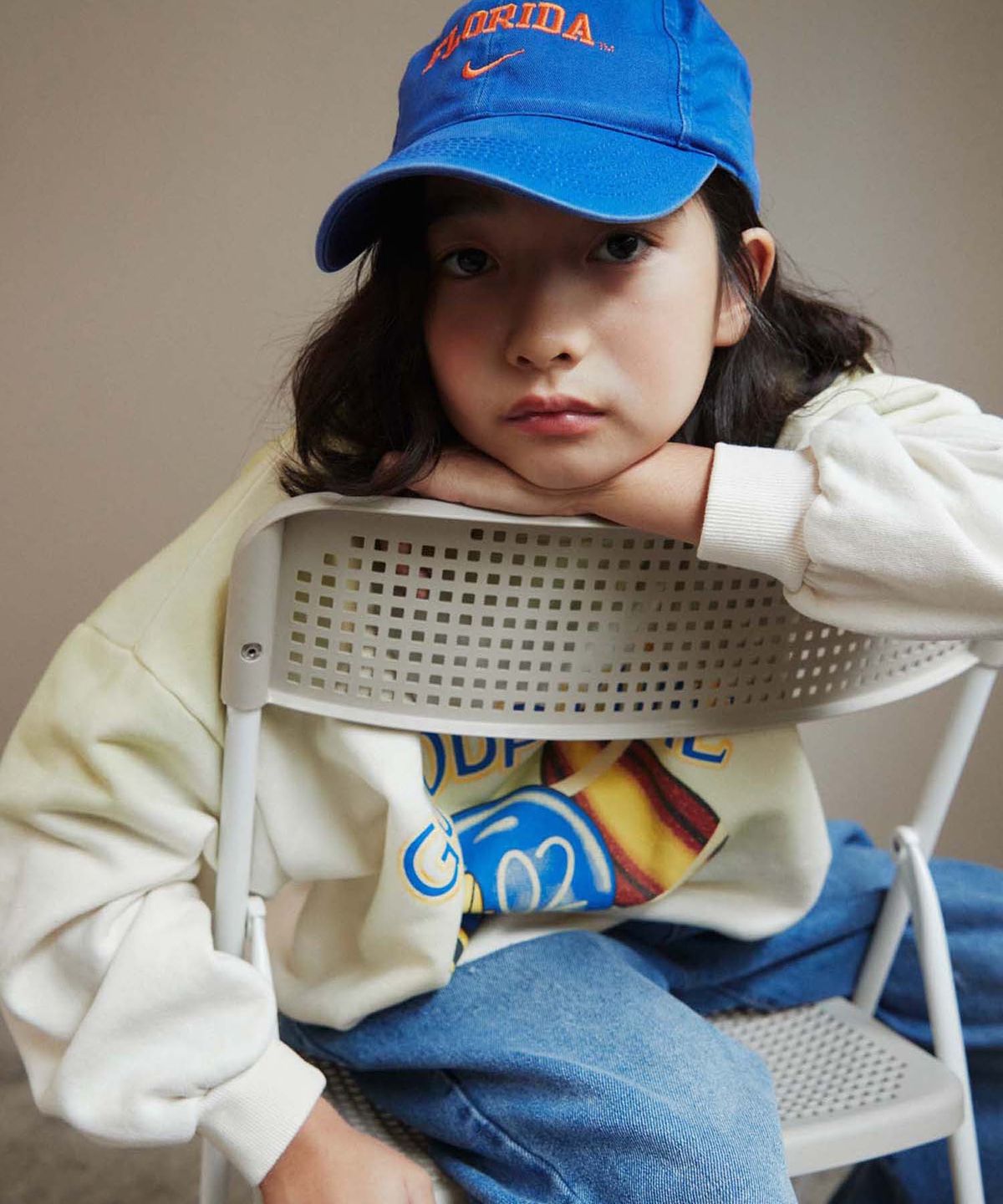 프리제(FRISE) 오일맨투맨_아이보리_키즈