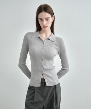 골지 카라 가디건 MDCD035_5 Colors