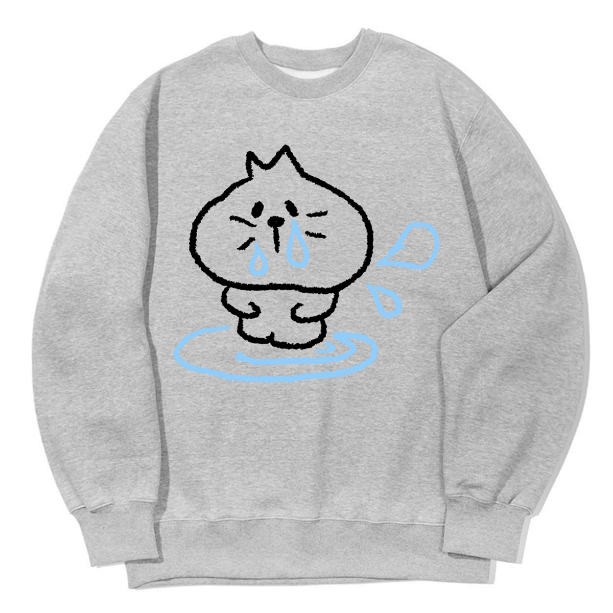 어썸어스(AWESOMEUS) CAT IN DESPAIR SWEAT SHIRTS_3 COLOR