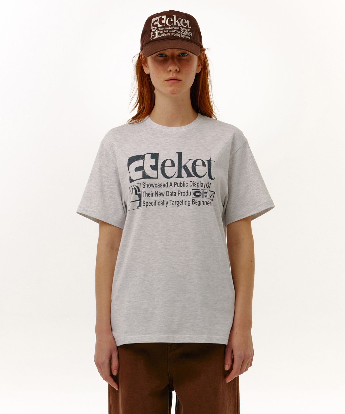 테켓(TEKET) Plan Tee Melange Gray