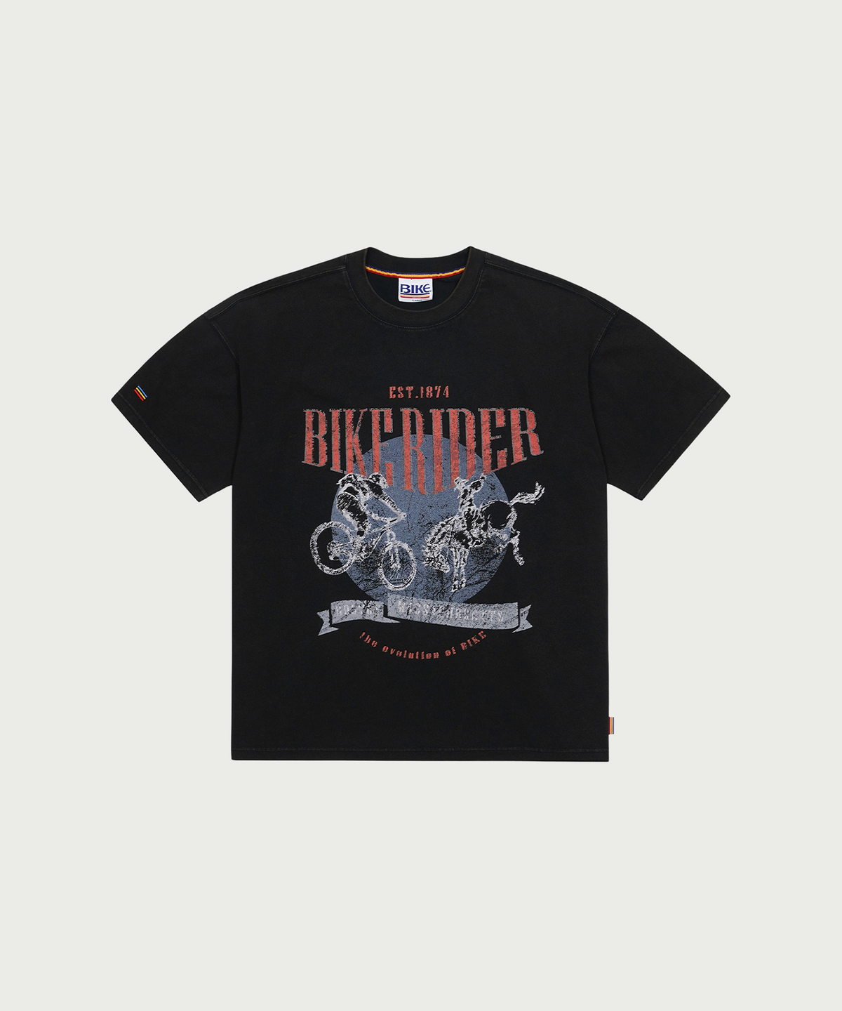 바이크(BIKE) 홀스 라이더 티셔츠 _ 다이드 블랙