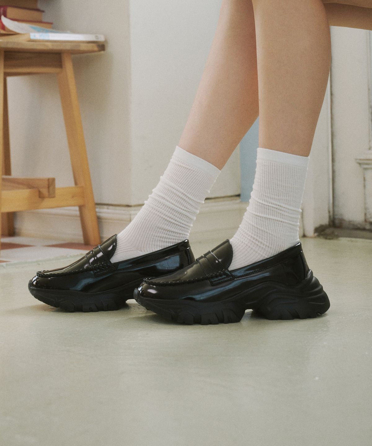 솔트앤초콜릿(SALT AND CHOCOLATE) 유틸 로퍼 스니커즈 412430004 (5cm/1color)