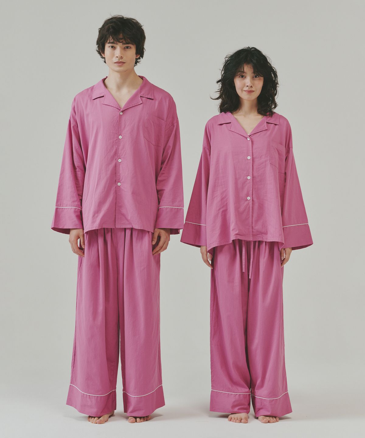 오끼뜨(OGGITT) (uni)도미토리 파이프 파자마 모브