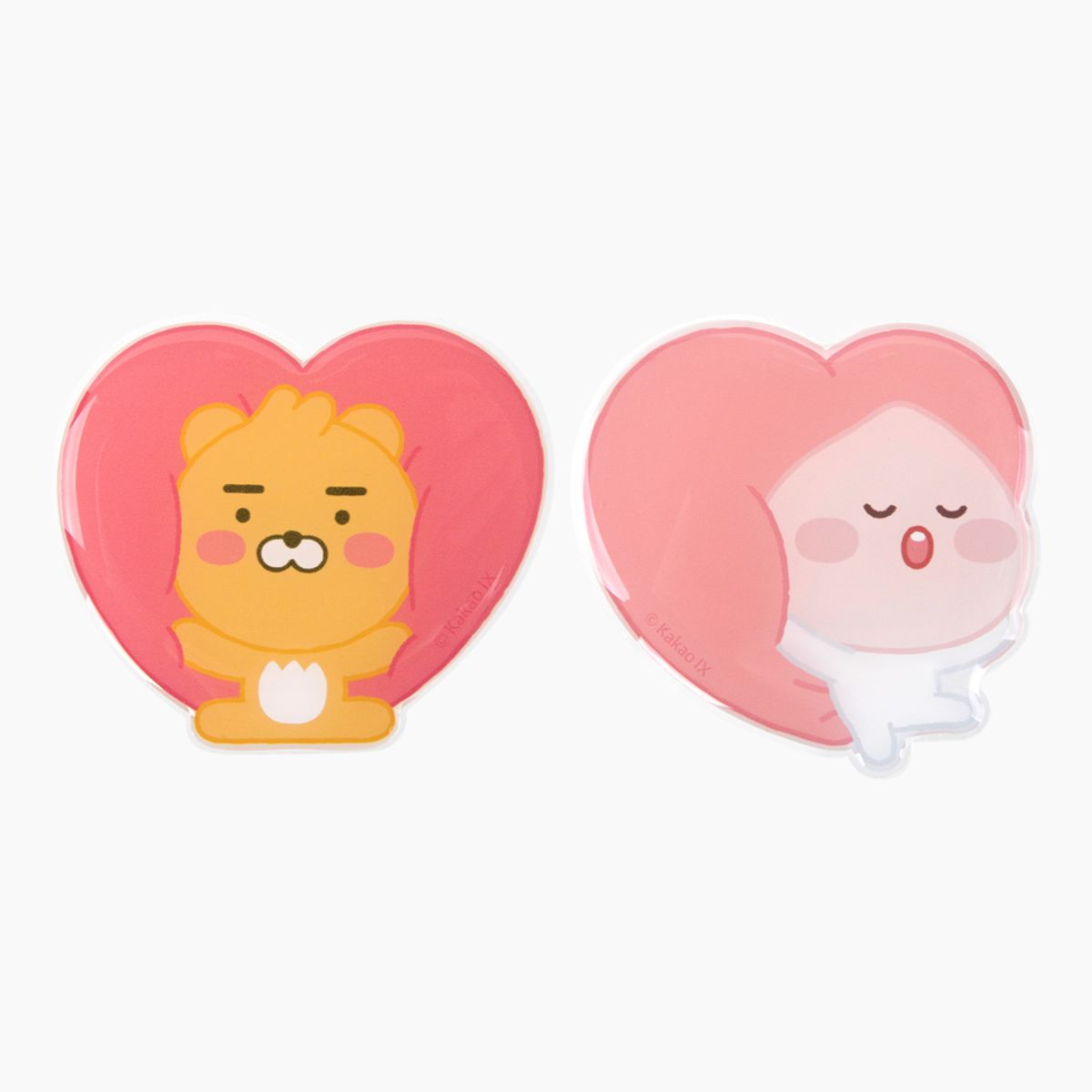 미스터마켓(MRMARKET) 카카오 리틀프렌즈 스윗하트 빅쿠션 스탠드톡 거치대