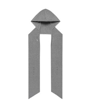 W 2Way Hoodie Scarf - Grey