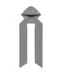 W 2Way Hoodie Scarf - Grey
