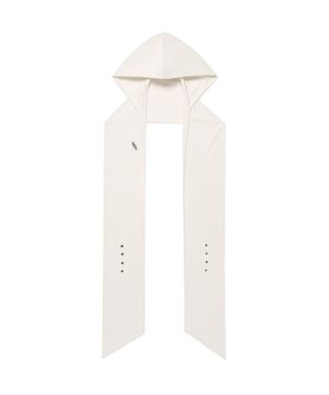 W 2Way Hoodie Scarf - Ivory