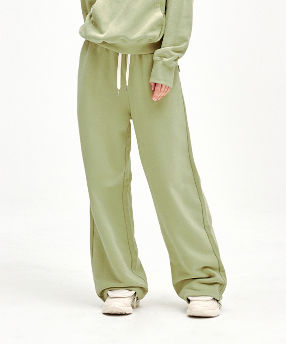 유희(YOUHEE) YOUHEE SYMBOL JERSEY TROUSER GREEN