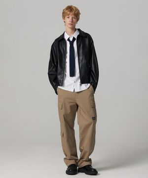 맨 포켓 포인트 카고 스트레이트 팬츠 BOCPT313M