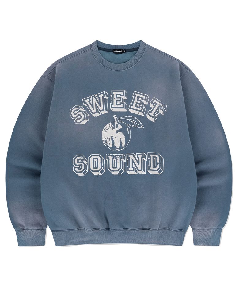 FADED SWEET SOUND SWEATSHIRT BLUE(MG2EFMM452A)