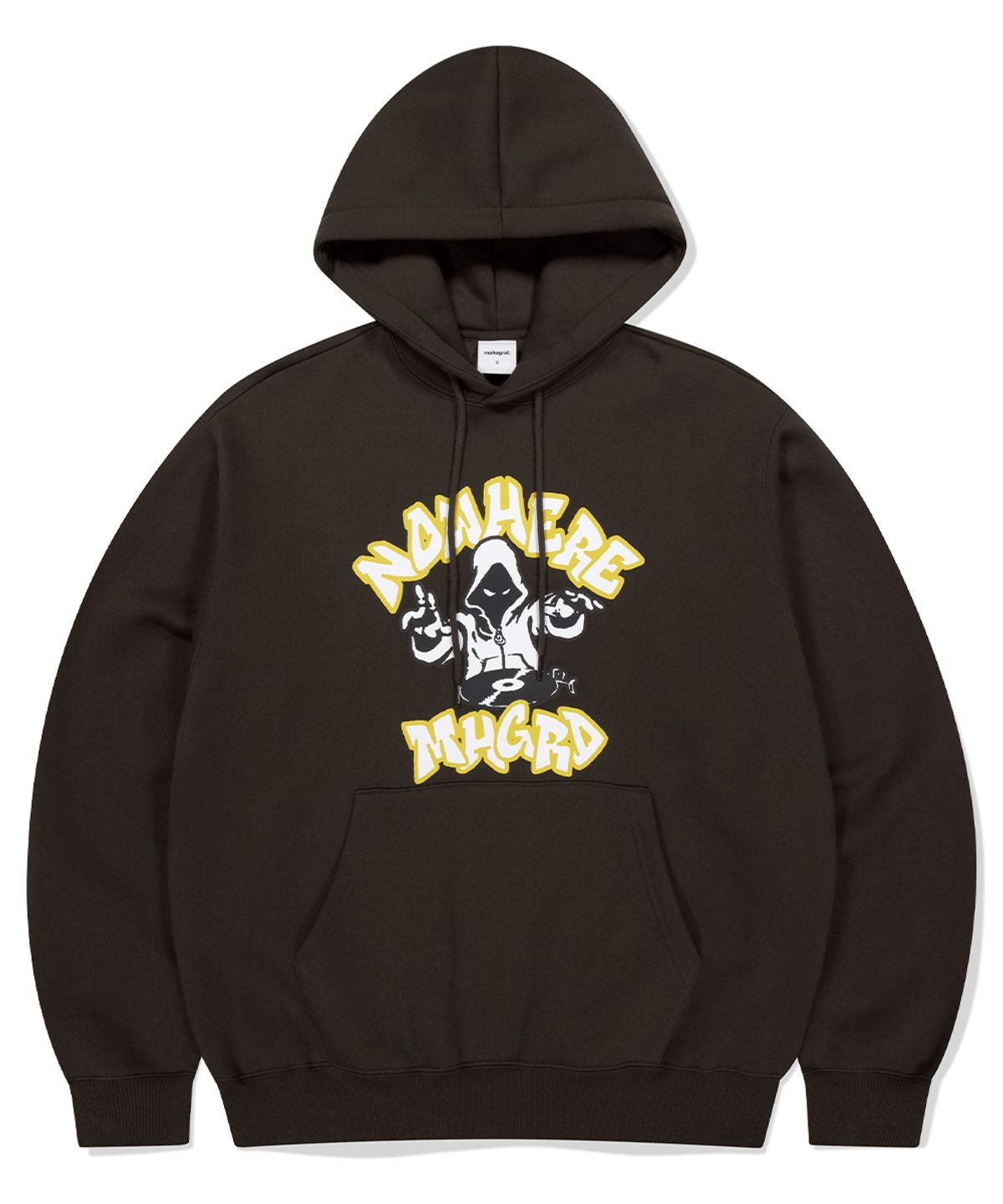 마하그리드(MAHAGRID) NOWHERE DJ HOODIE BROWN(MG2EFMM420A)
