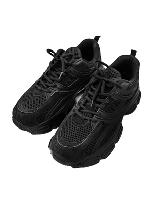 [SET] 어글리 대디 매쉬 운동화 (트리플 블랙) + 미드삭스 (2팩)