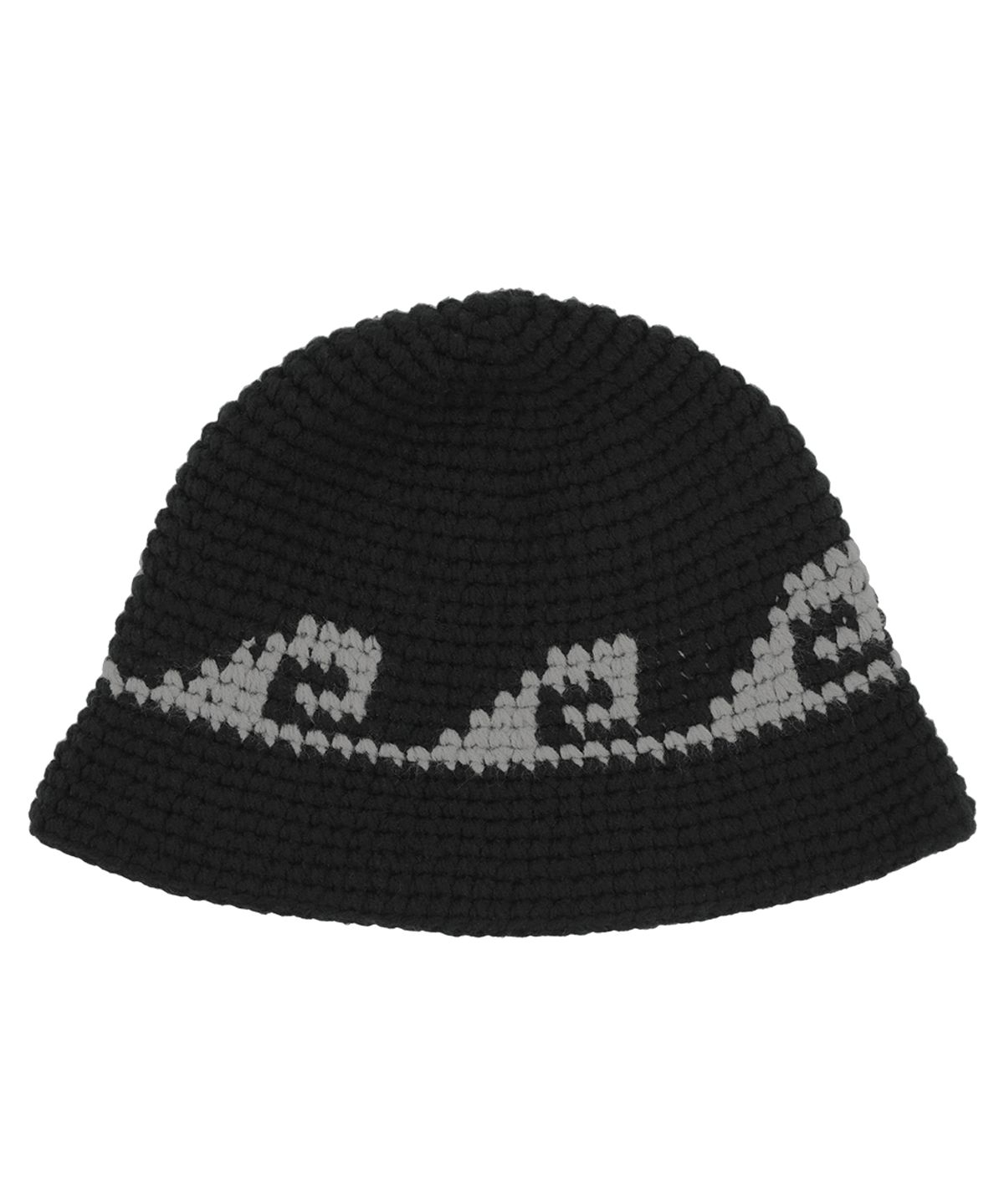 마하그리드(MAHAGRID) SWELL HANDMADE KNIT BUCKET HAT BLACK(MG2EFMAB35A)