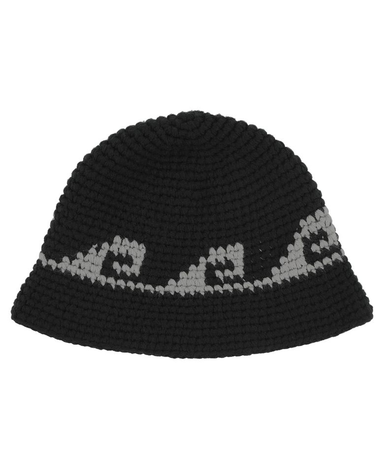 SWELL HANDMADE KNIT BUCKET HAT BLACK(MG2EFMAB35A)