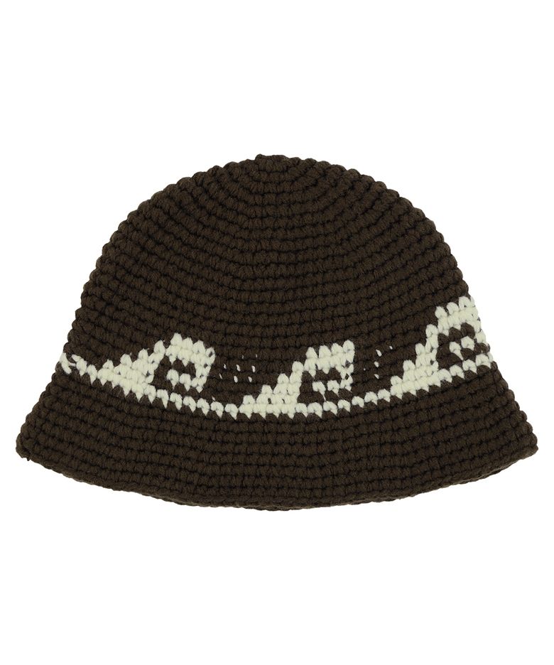 SWELL HANDMADE KNIT BUCKET HAT BROWN(MG2EFMAB35A)
