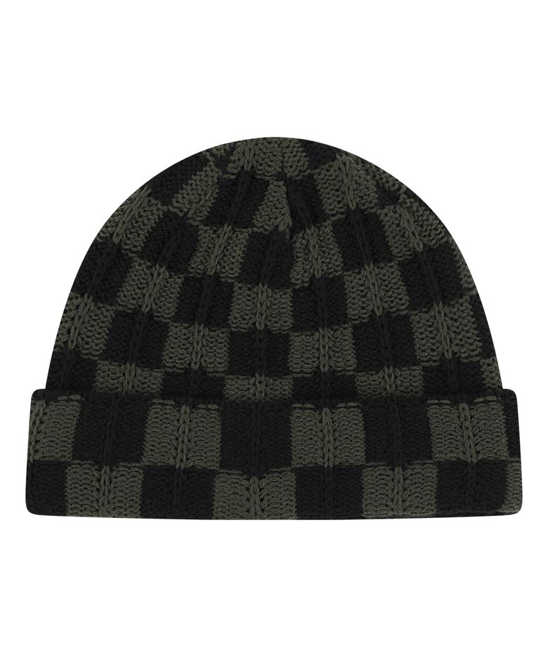 CHECKERBOARD BEANIE OLIVE/BLACK(MG2EFMAB37A)